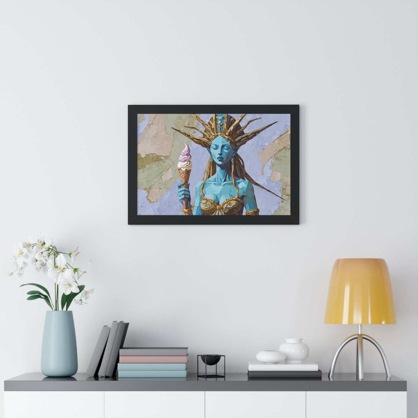 Freedom Ice Cream Cone - Framed Poster