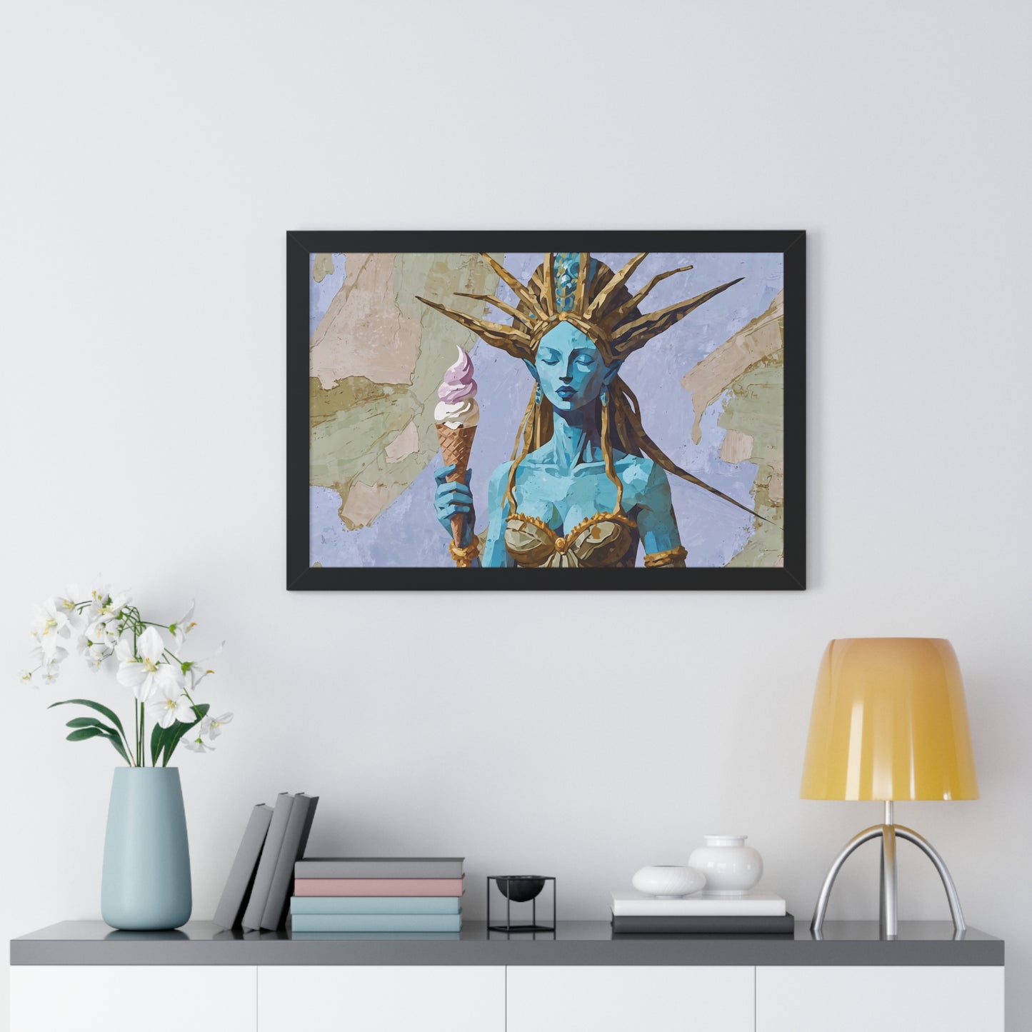 Freedom Ice Cream Cone - Framed Poster