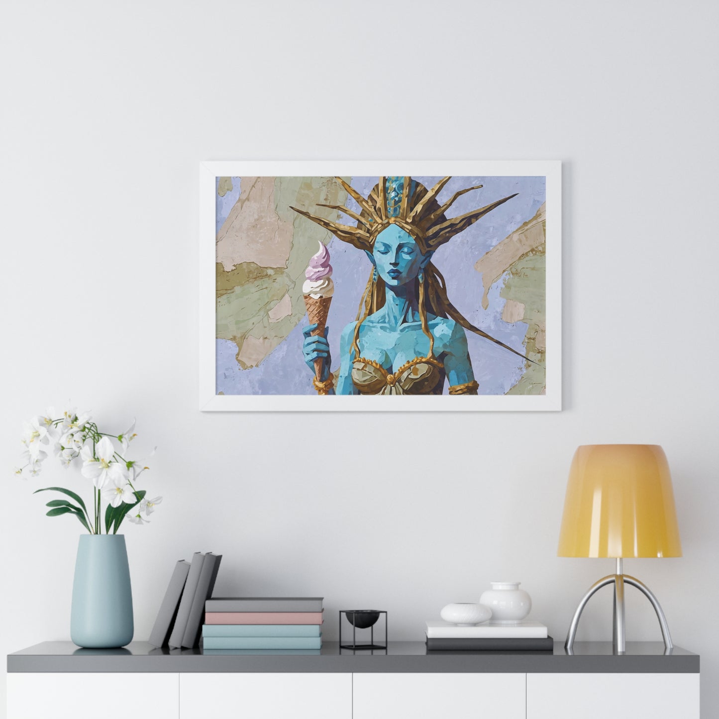 Freedom Ice Cream Cone - Framed Poster