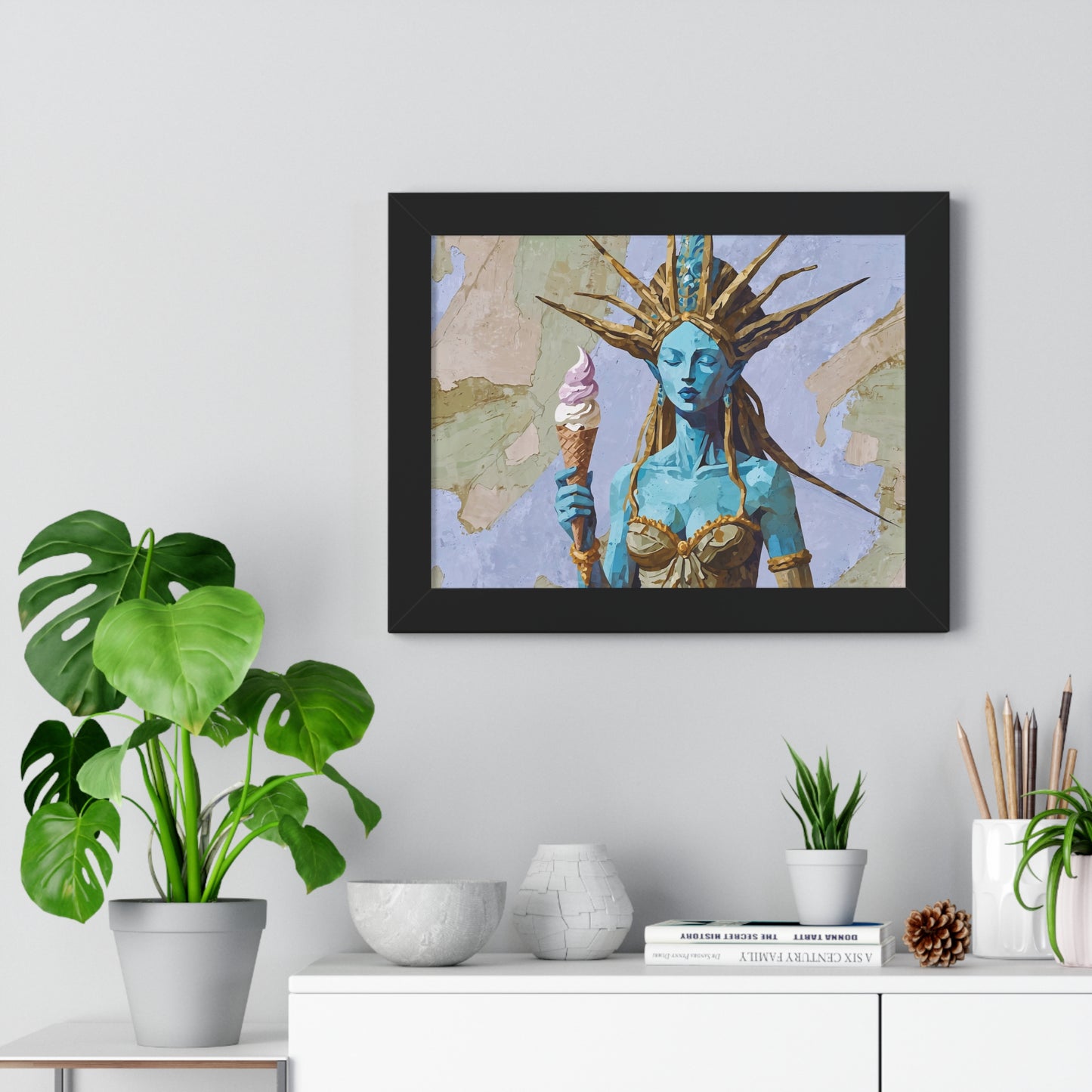 Freedom Ice Cream Cone - Framed Poster