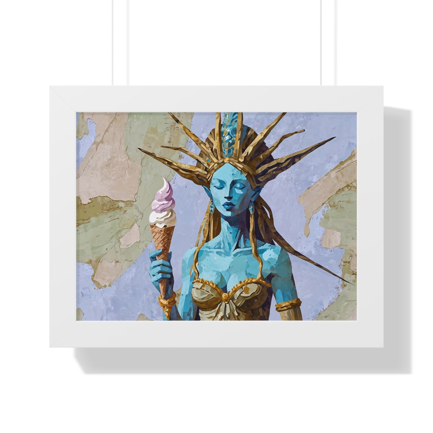 Freedom Ice Cream Cone - Framed Poster