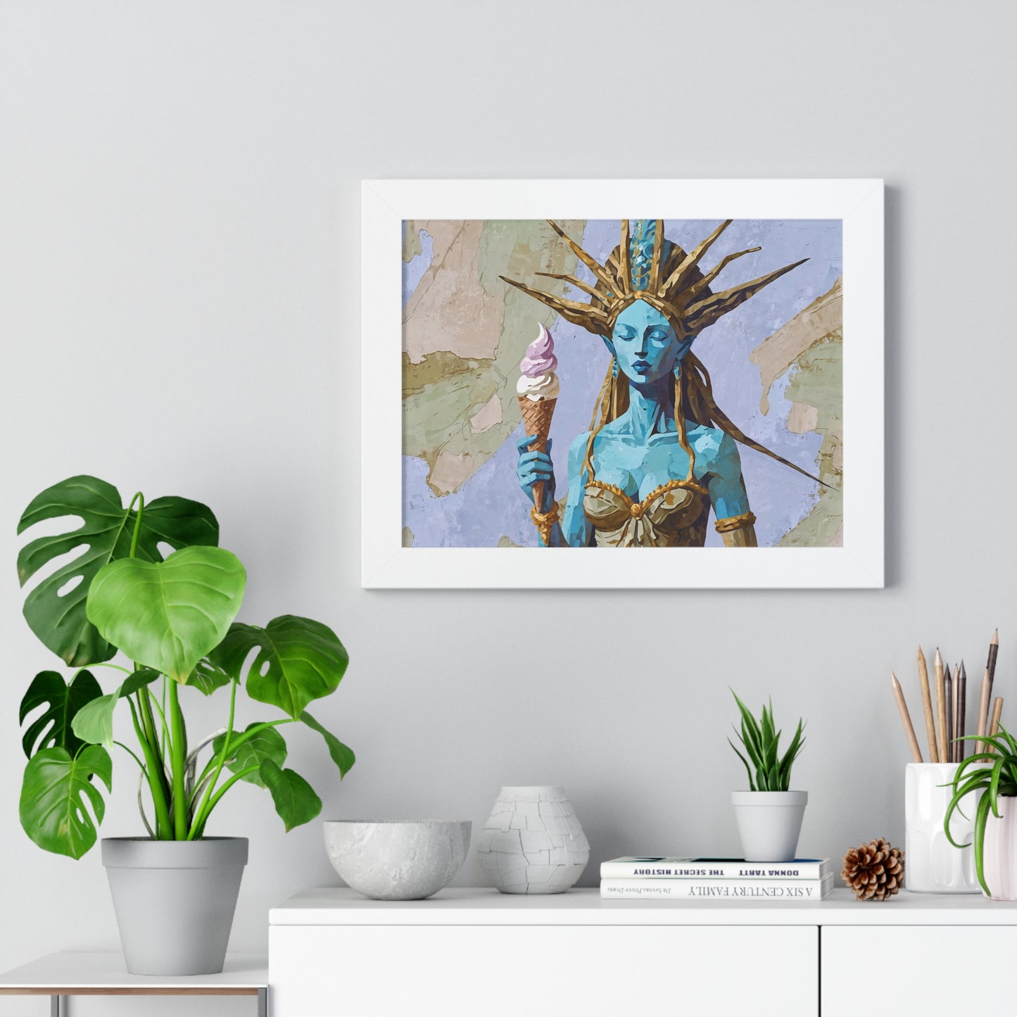 Freedom Ice Cream Cone - Framed Poster
