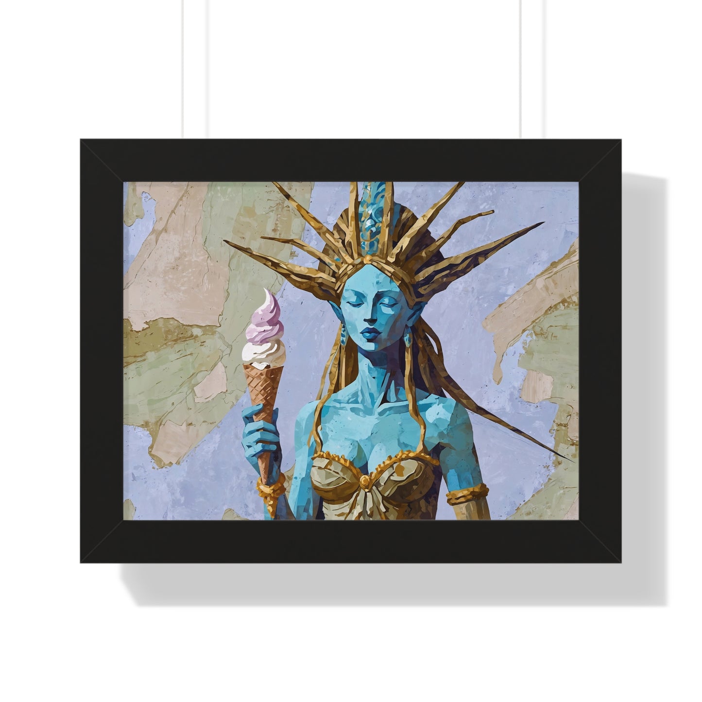 Freedom Ice Cream Cone - Framed Poster