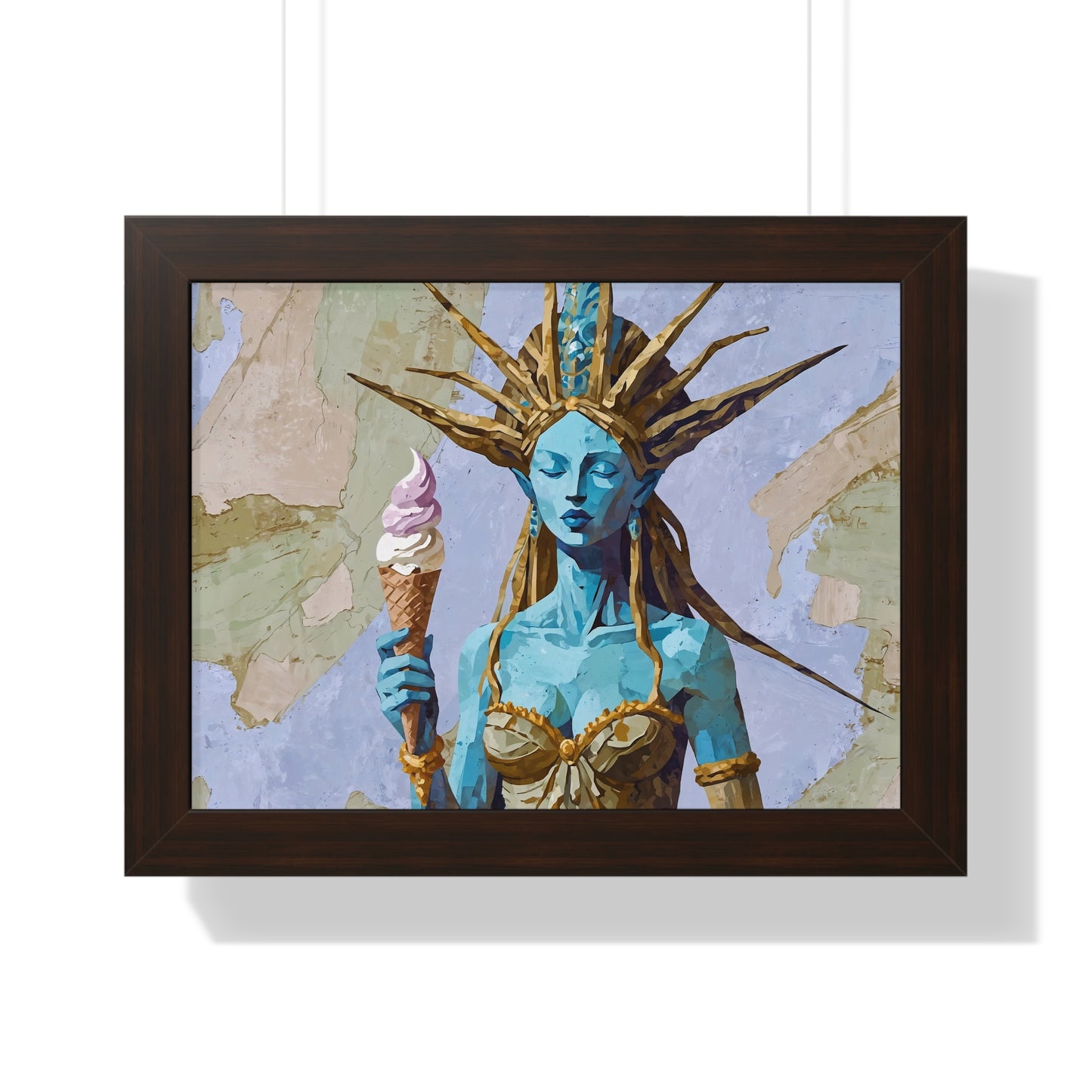 Freedom Ice Cream Cone - Framed Poster