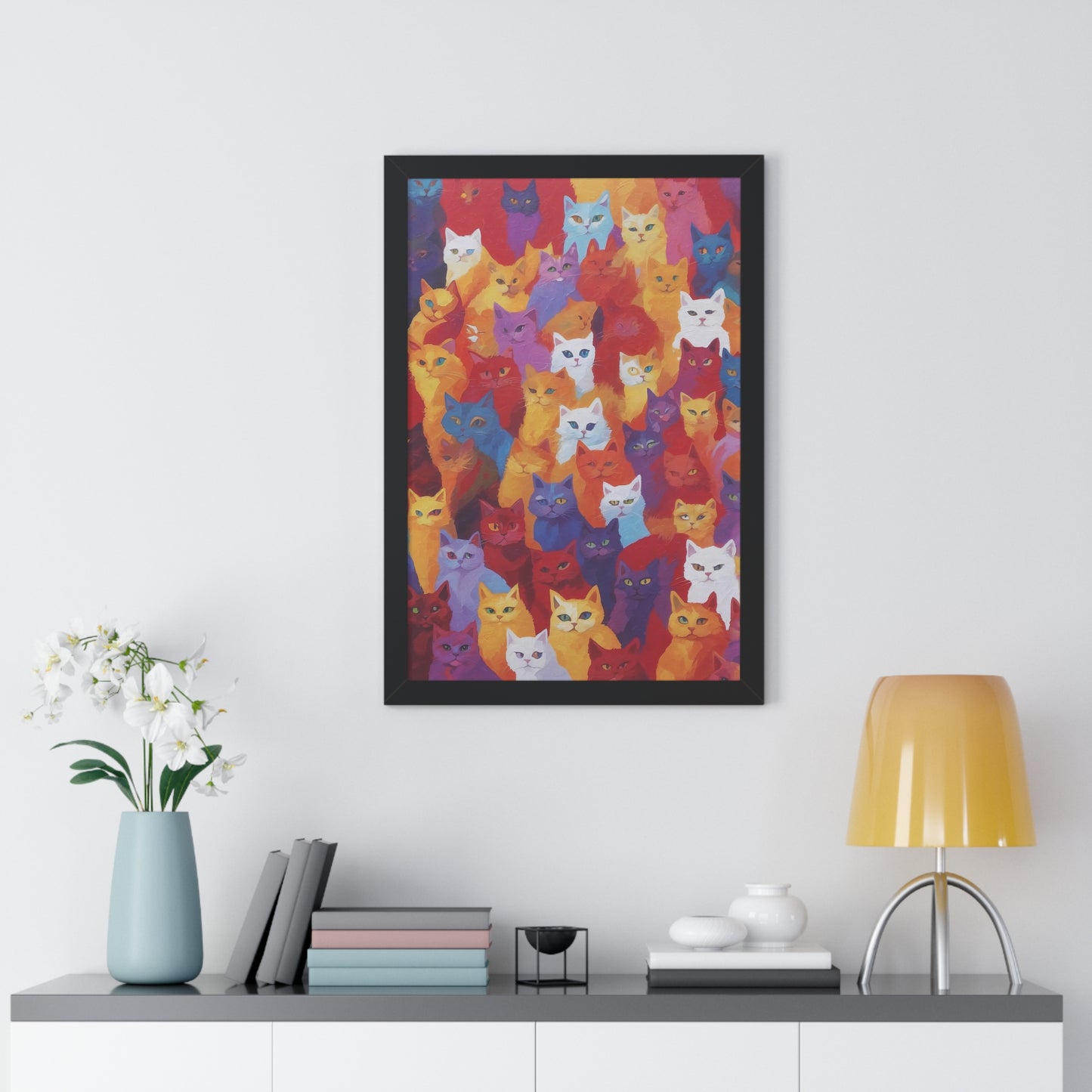Cat Mafia - Framed Poster