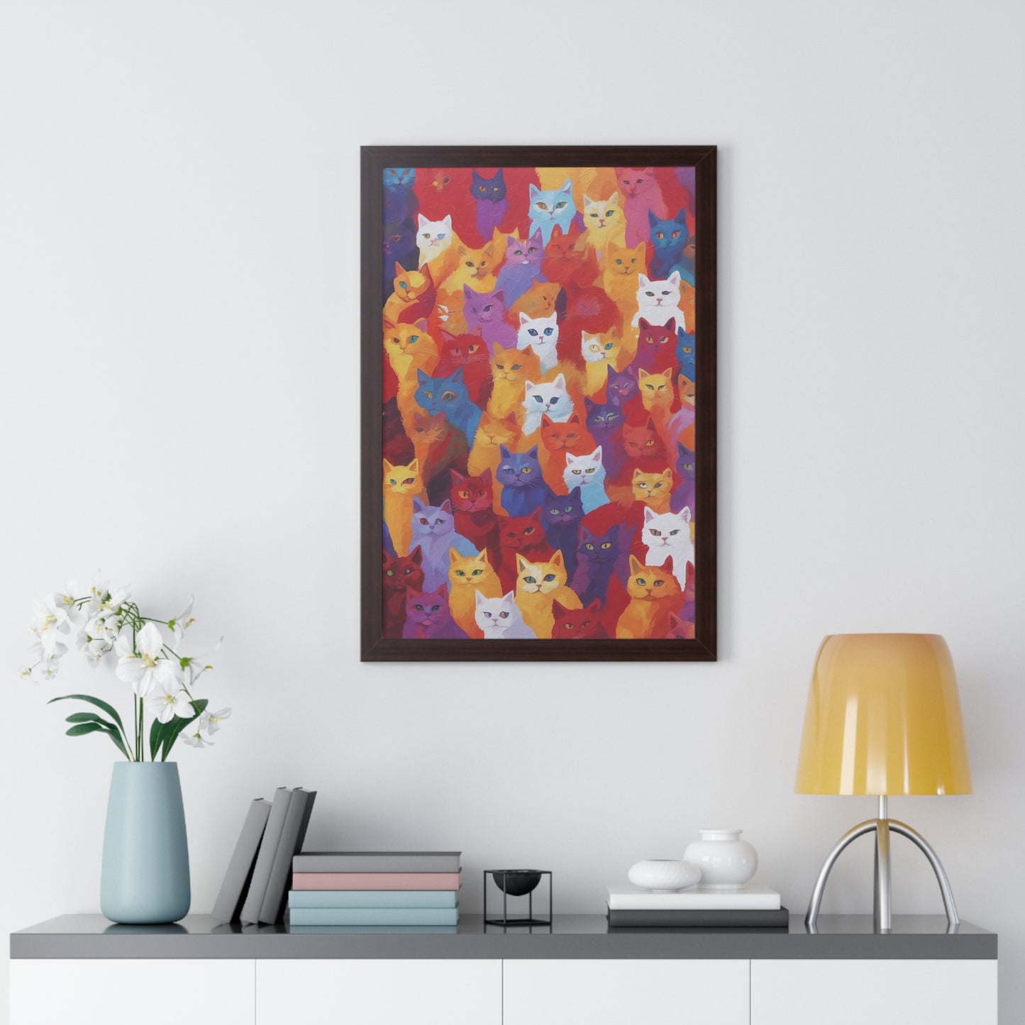 Cat Mafia - Framed Poster