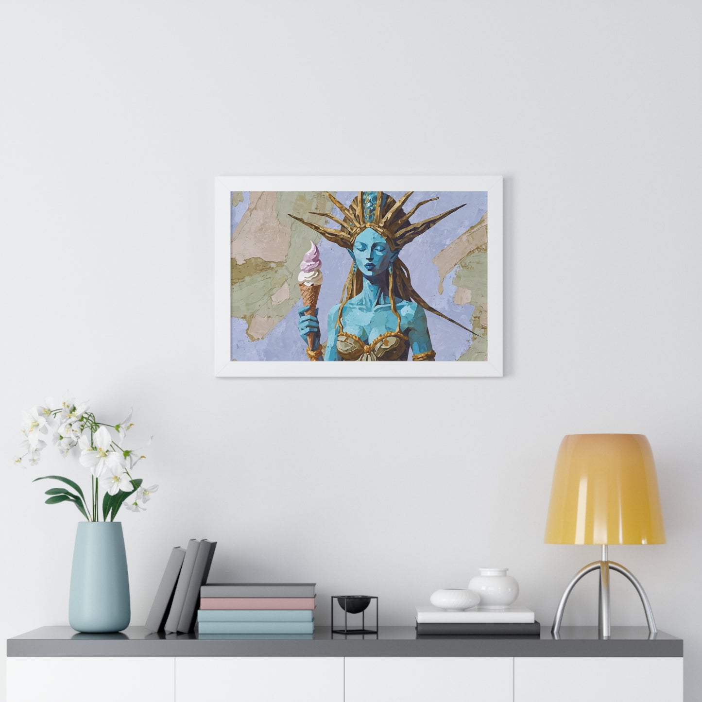 Freedom Ice Cream Cone - Framed Poster