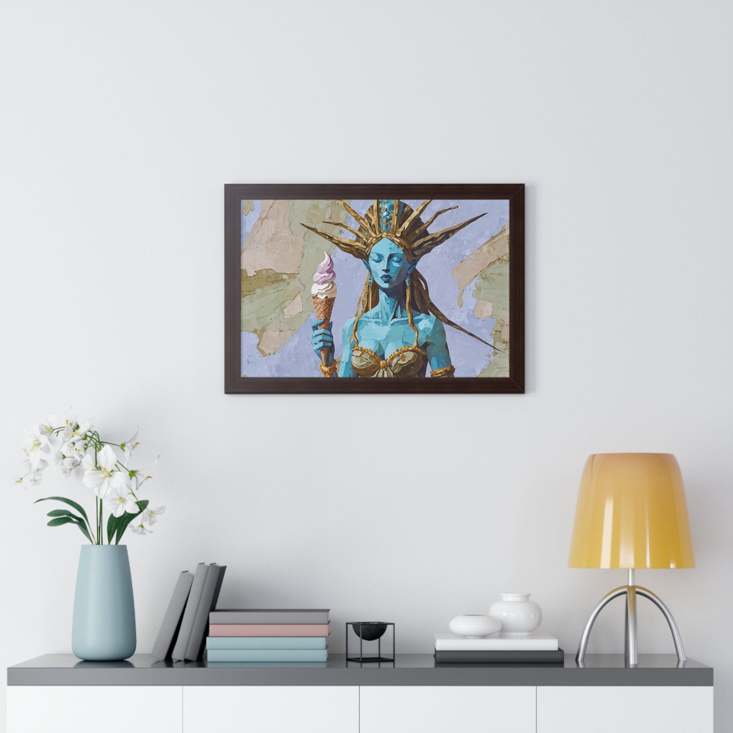 Freedom Ice Cream Cone - Framed Poster