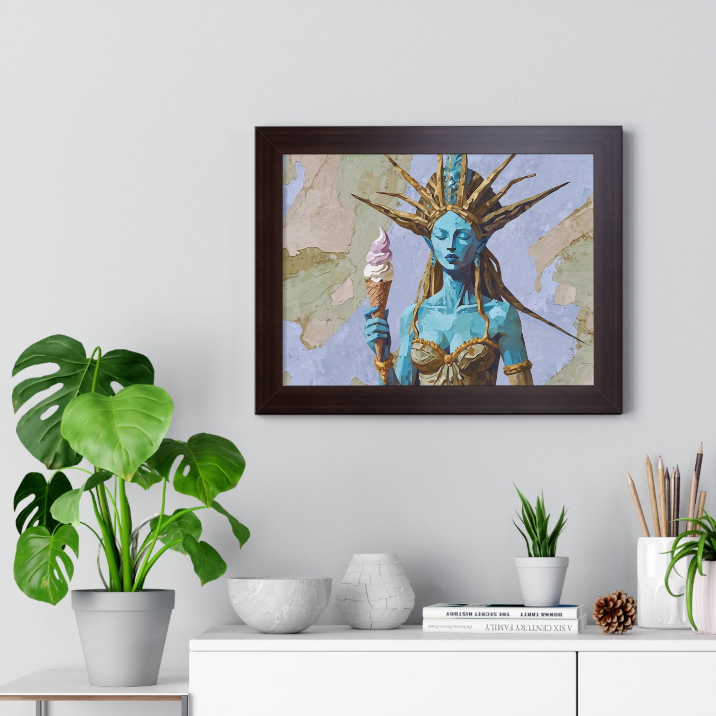 Freedom Ice Cream Cone - Framed Poster