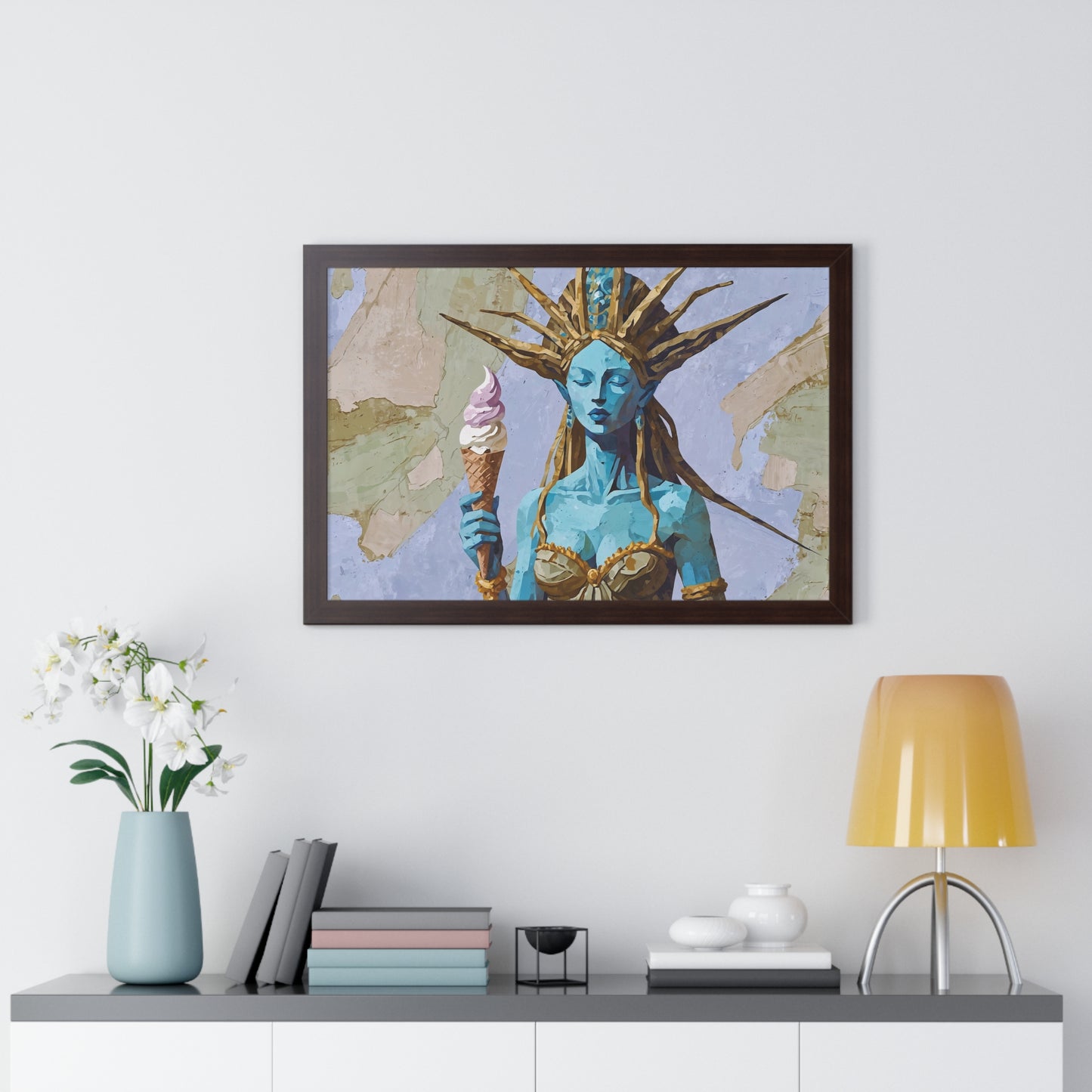 Freedom Ice Cream Cone - Framed Poster