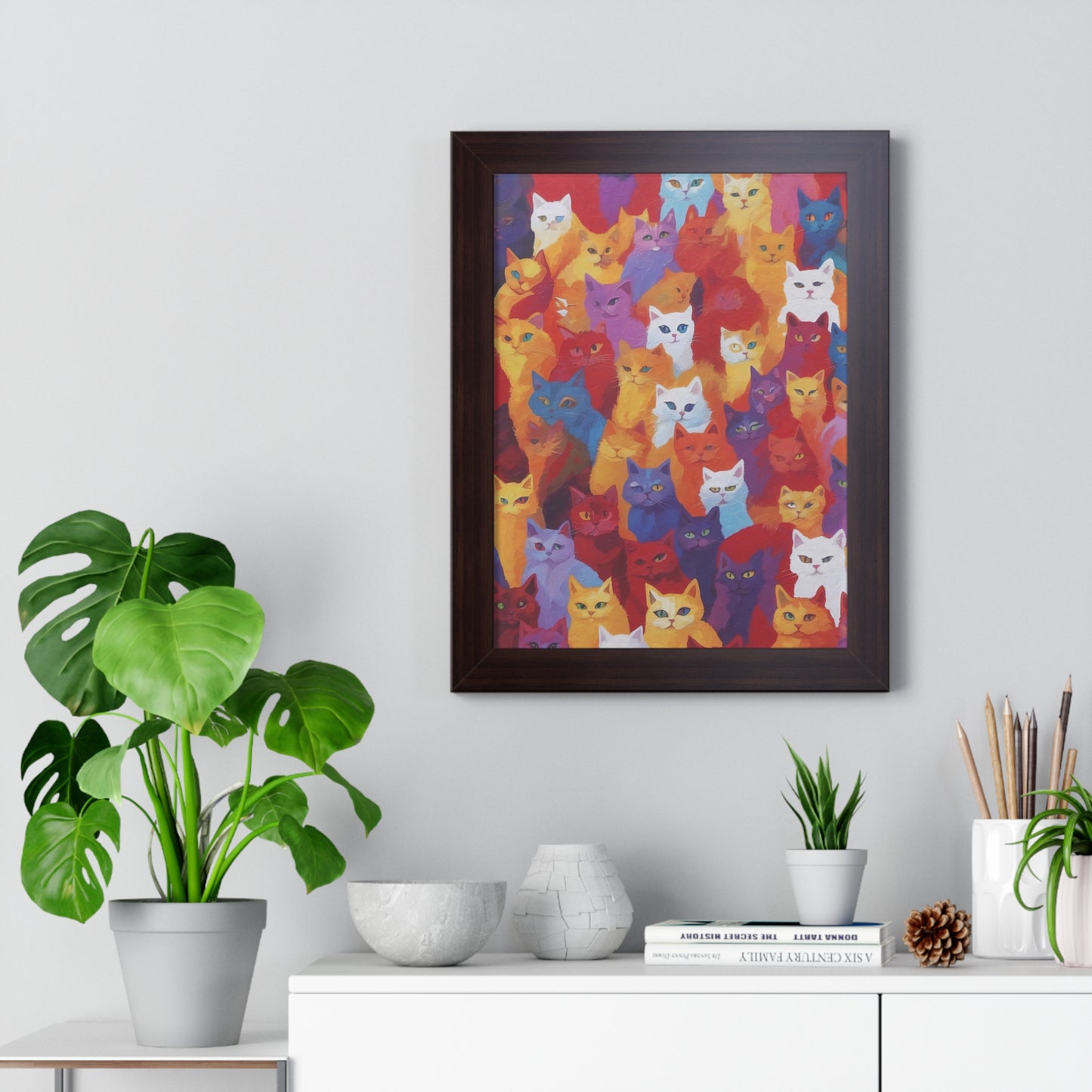 Cat Mafia - Framed Poster
