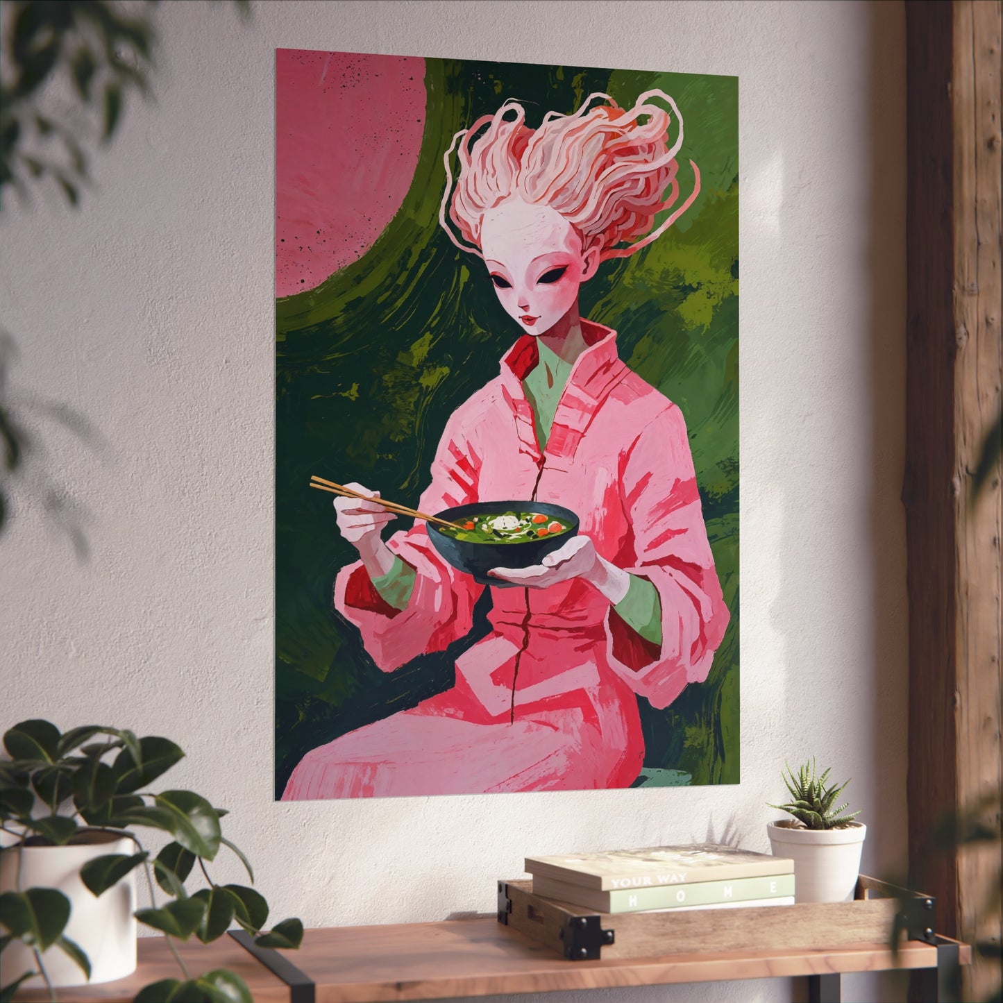 Ramen Eating Alien Goddess - Poster