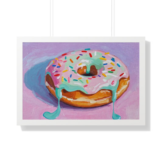 A Hot Donut - Framed Poster