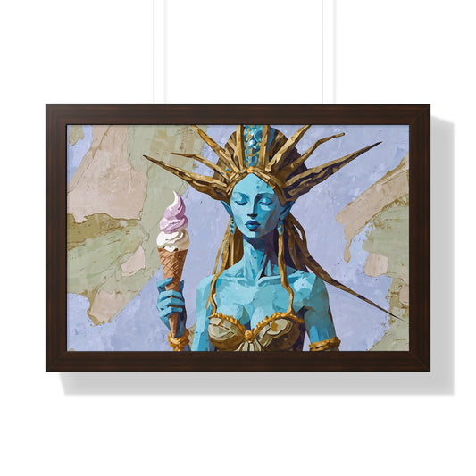 Freedom Ice Cream Cone - Framed Poster