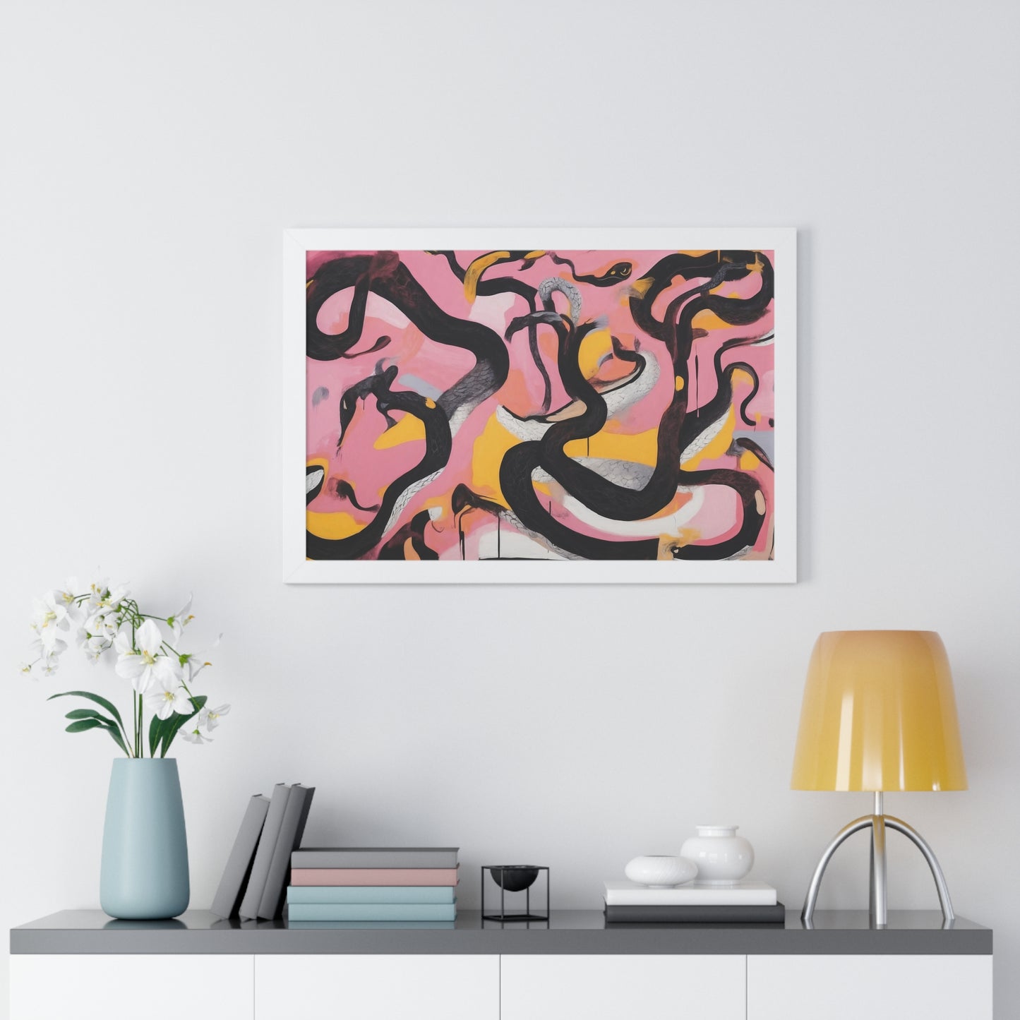 Snakes Everywhere - Framed Poster