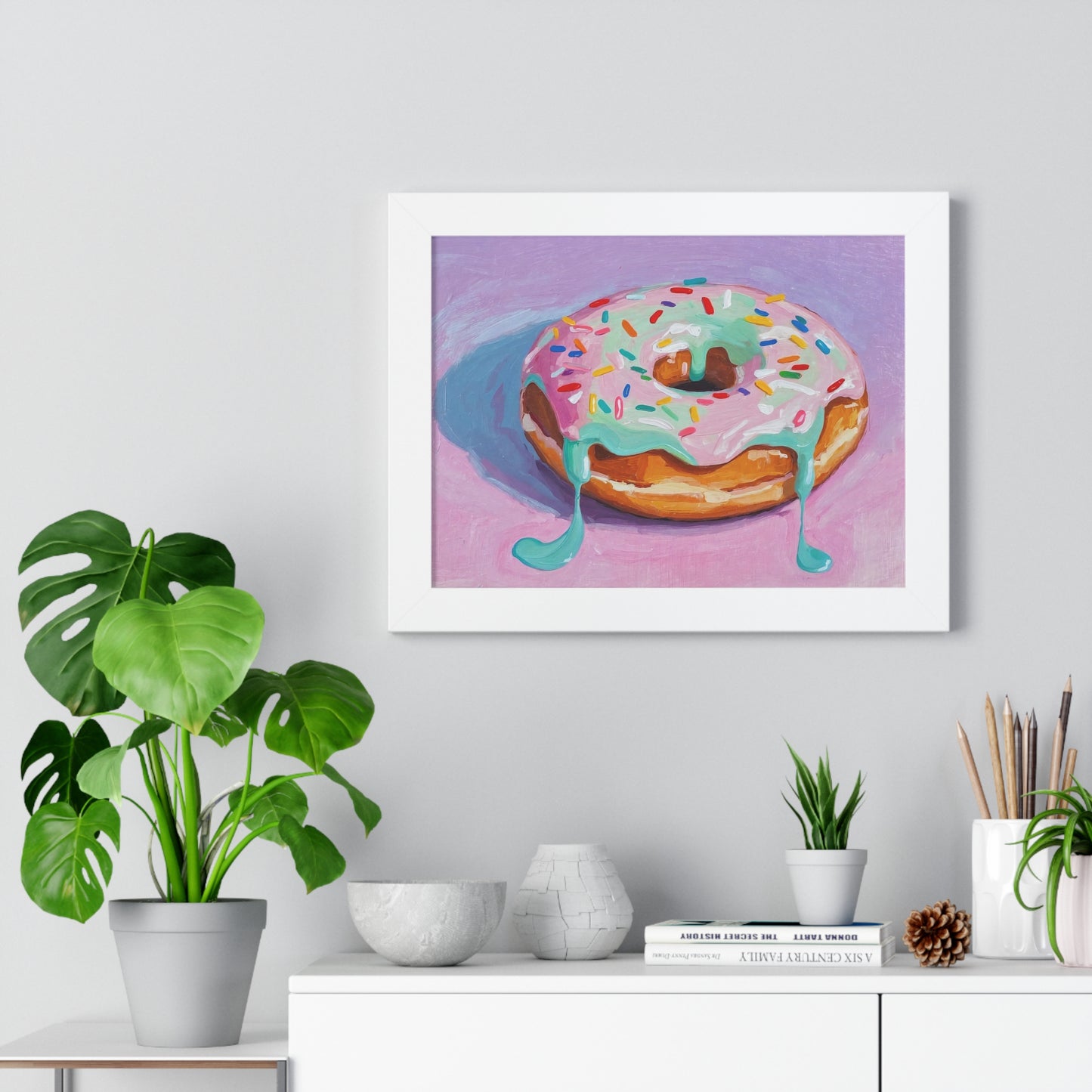 A Hot Donut - Framed Poster