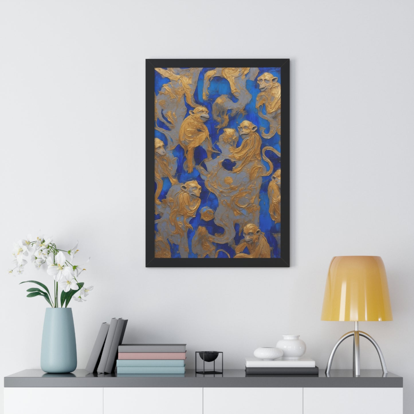 Crazy Monkeys - Framed Poster