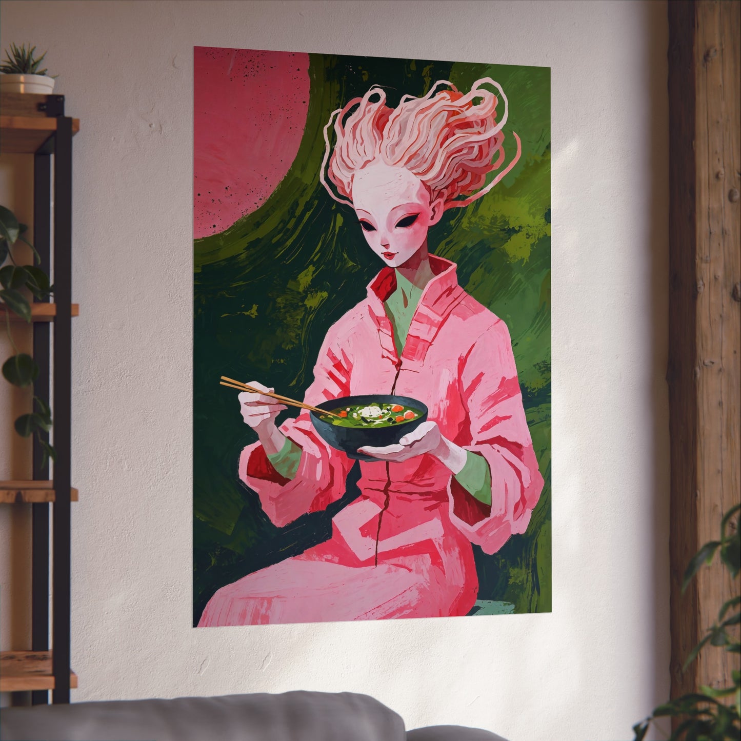 Ramen Eating Alien Goddess - Poster