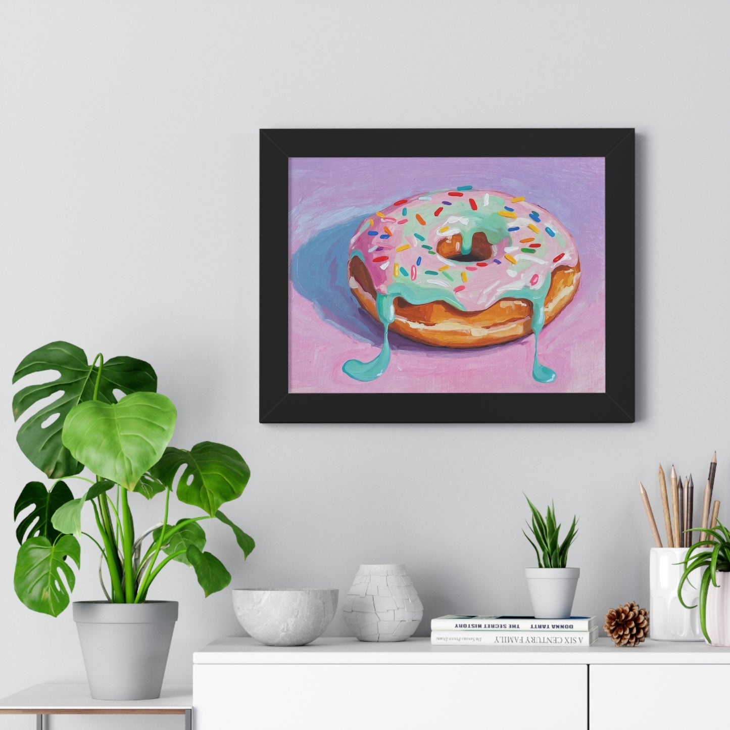 A Hot Donut - Framed Poster