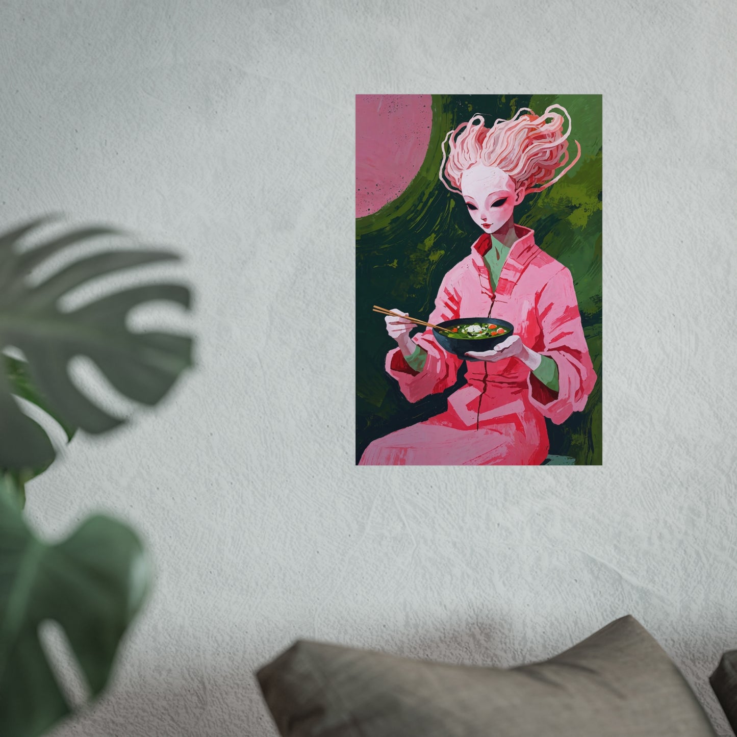 Ramen Eating Alien Goddess - Poster