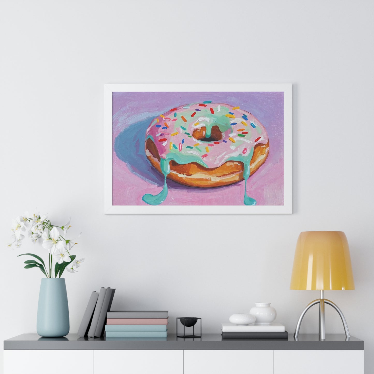 A Hot Donut - Framed Poster