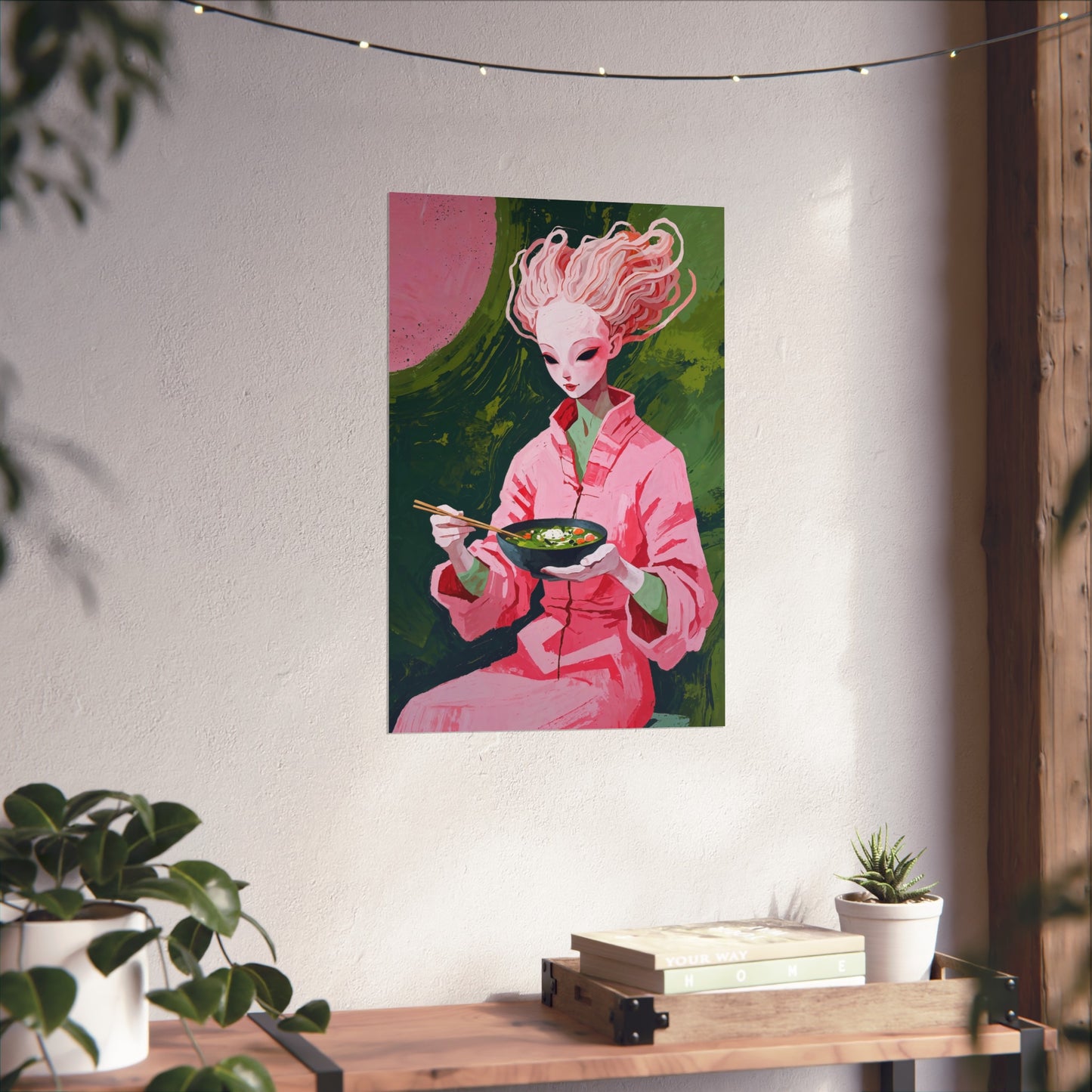 Ramen Eating Alien Goddess - Poster