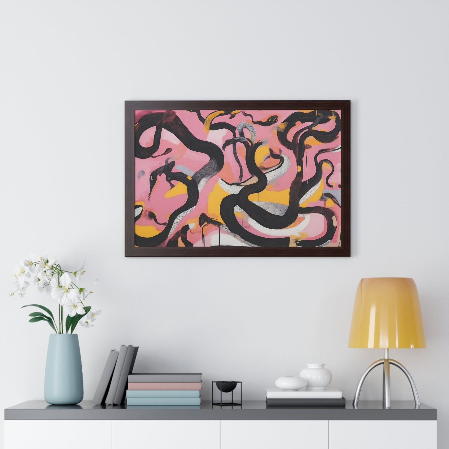 Snakes Everywhere - Framed Poster