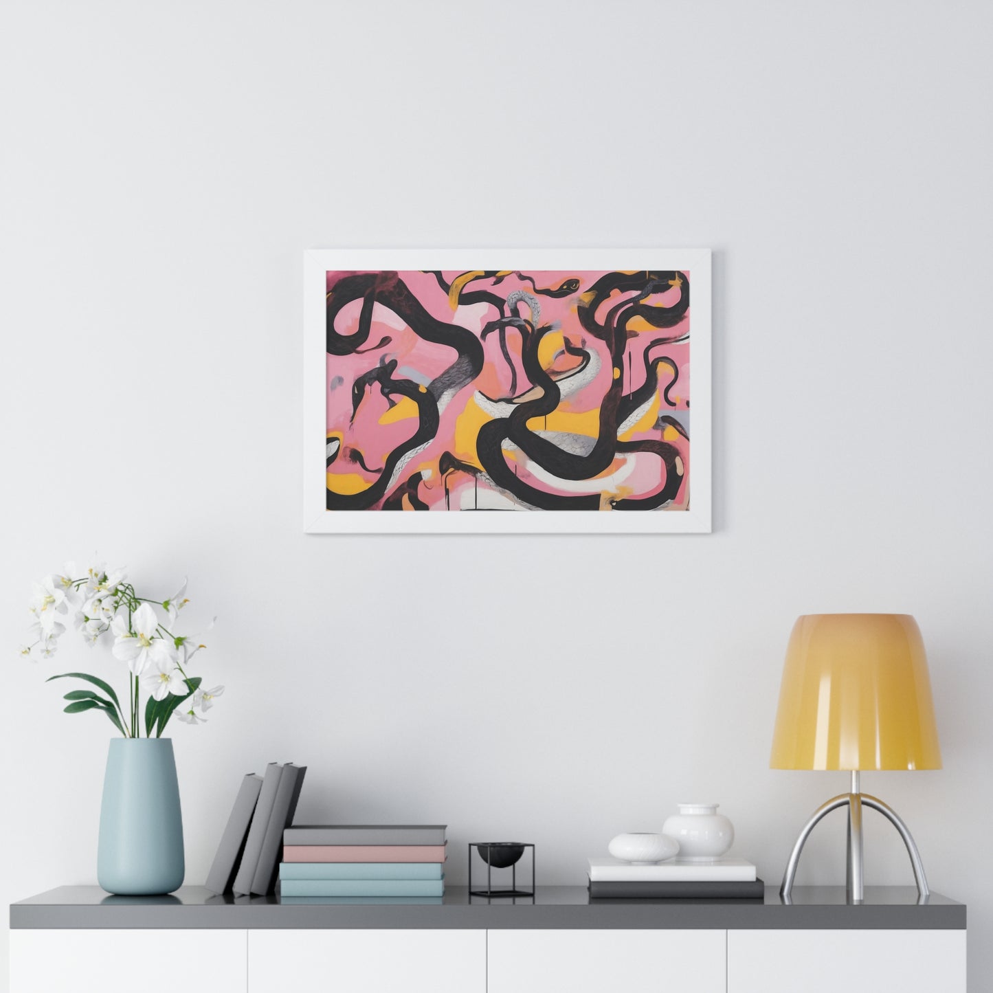 Snakes Everywhere - Framed Poster