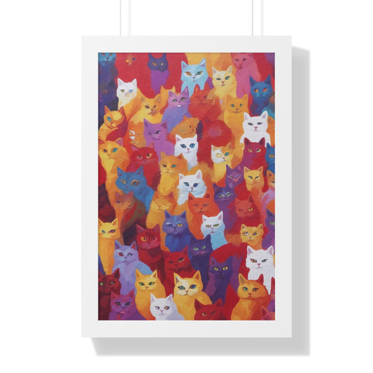 Cat Mafia - Framed Poster