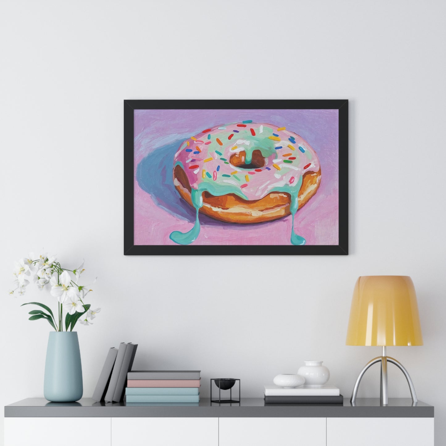 A Hot Donut - Framed Poster