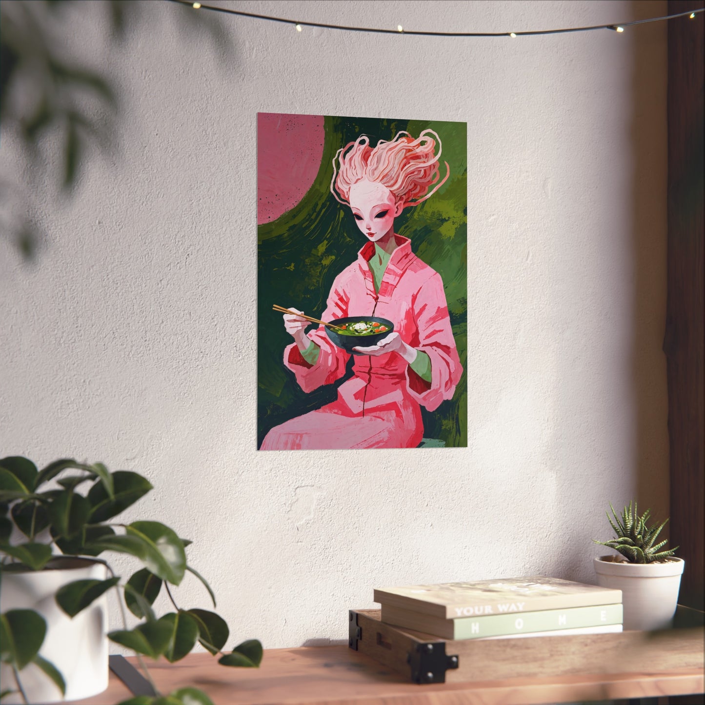 Ramen Eating Alien Goddess - Poster