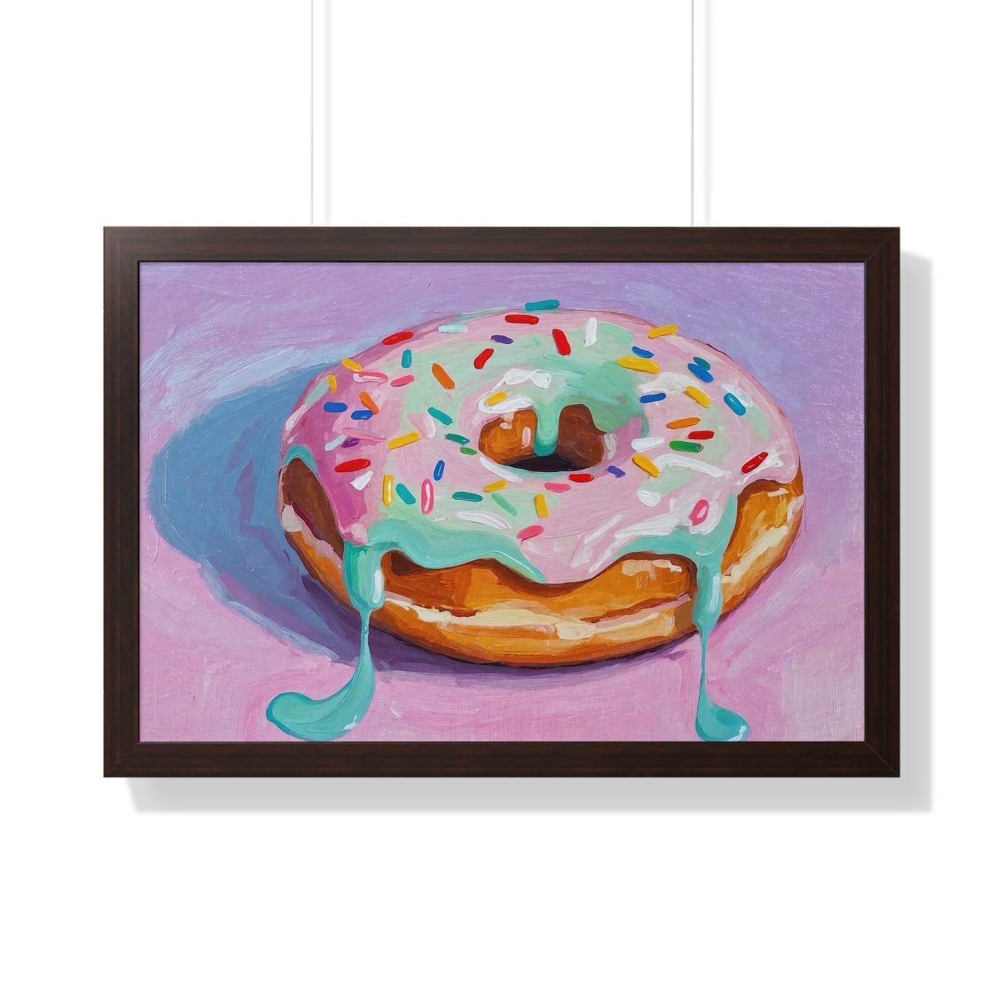 A Hot Donut - Framed Poster