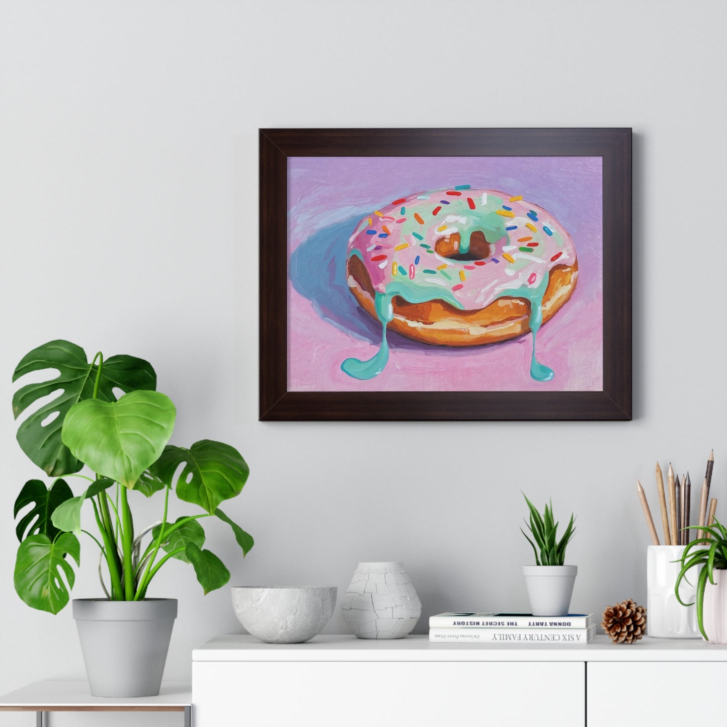 A Hot Donut - Framed Poster