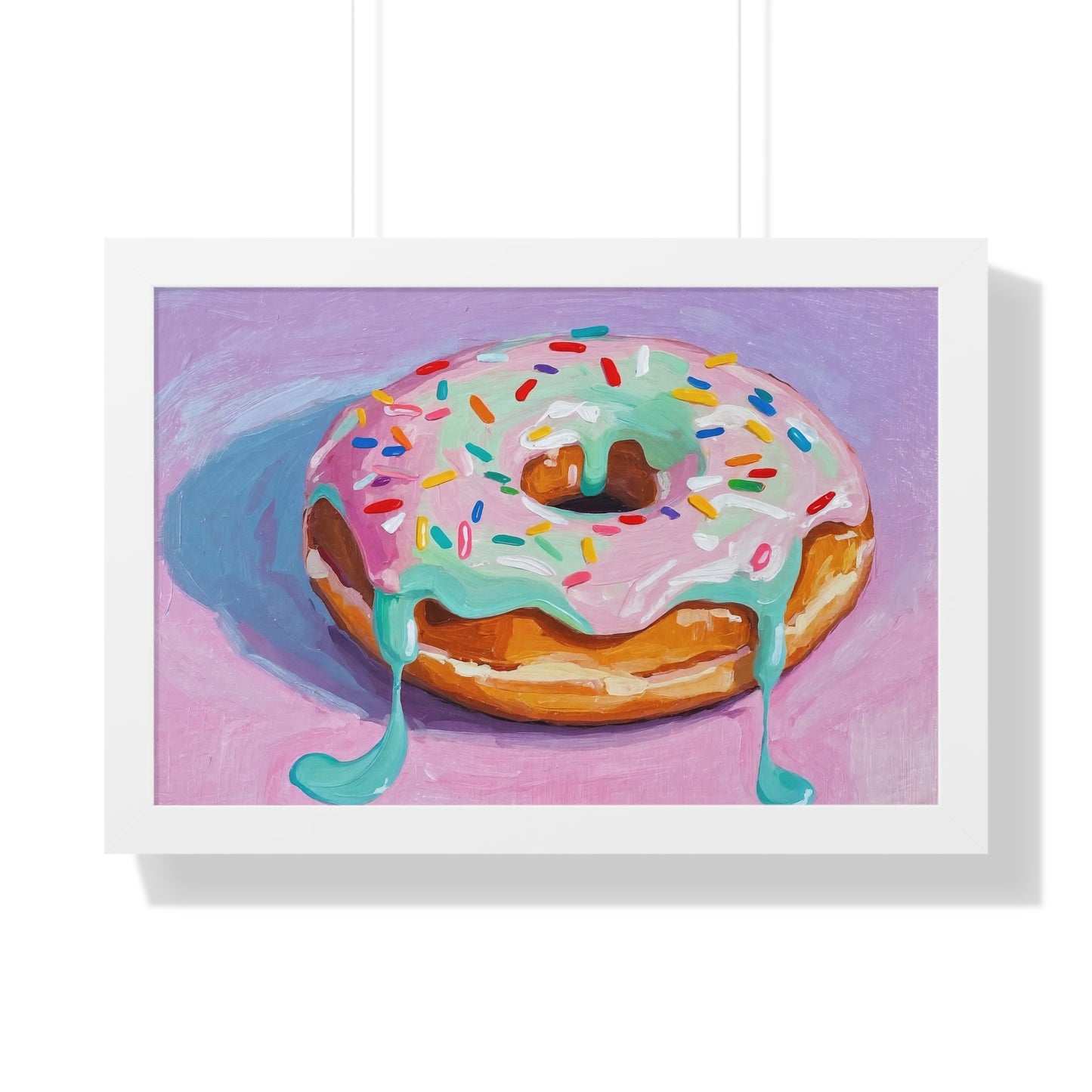 A Hot Donut - Framed Poster