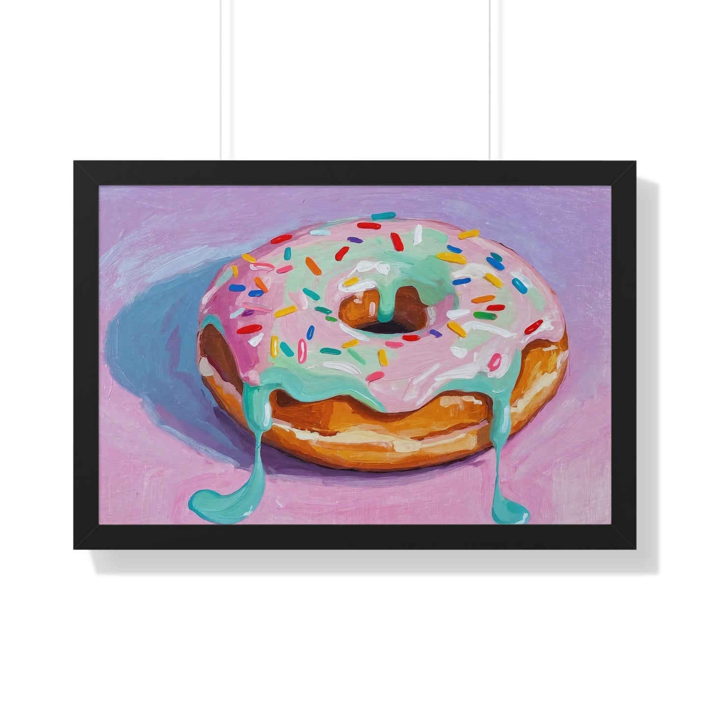 A Hot Donut - Framed Poster