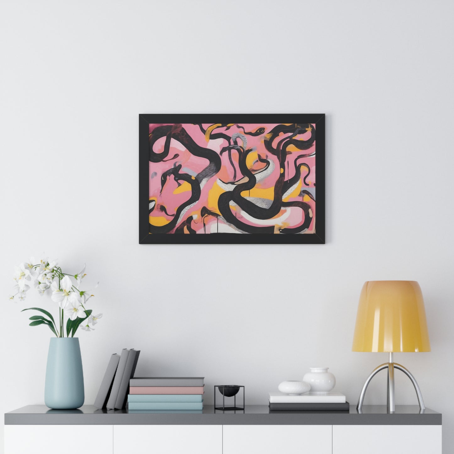 Snakes Everywhere - Framed Poster